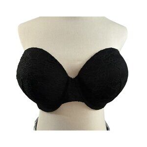 Victoria's Secret Strapless Bra Womens 38DD Multi-Way Lace Padded Underwire Supp